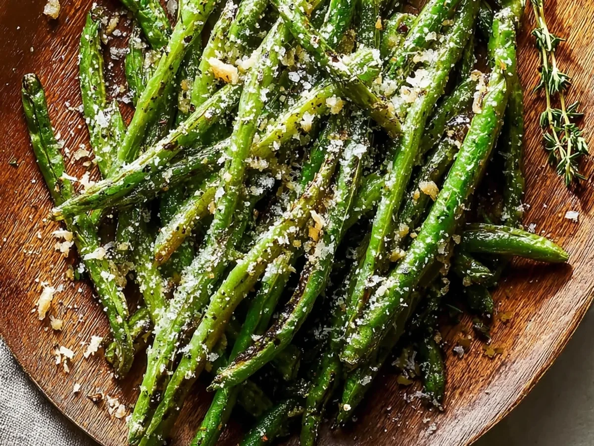Quick Garlic Parmesan Roasted Green Beans - Image 2