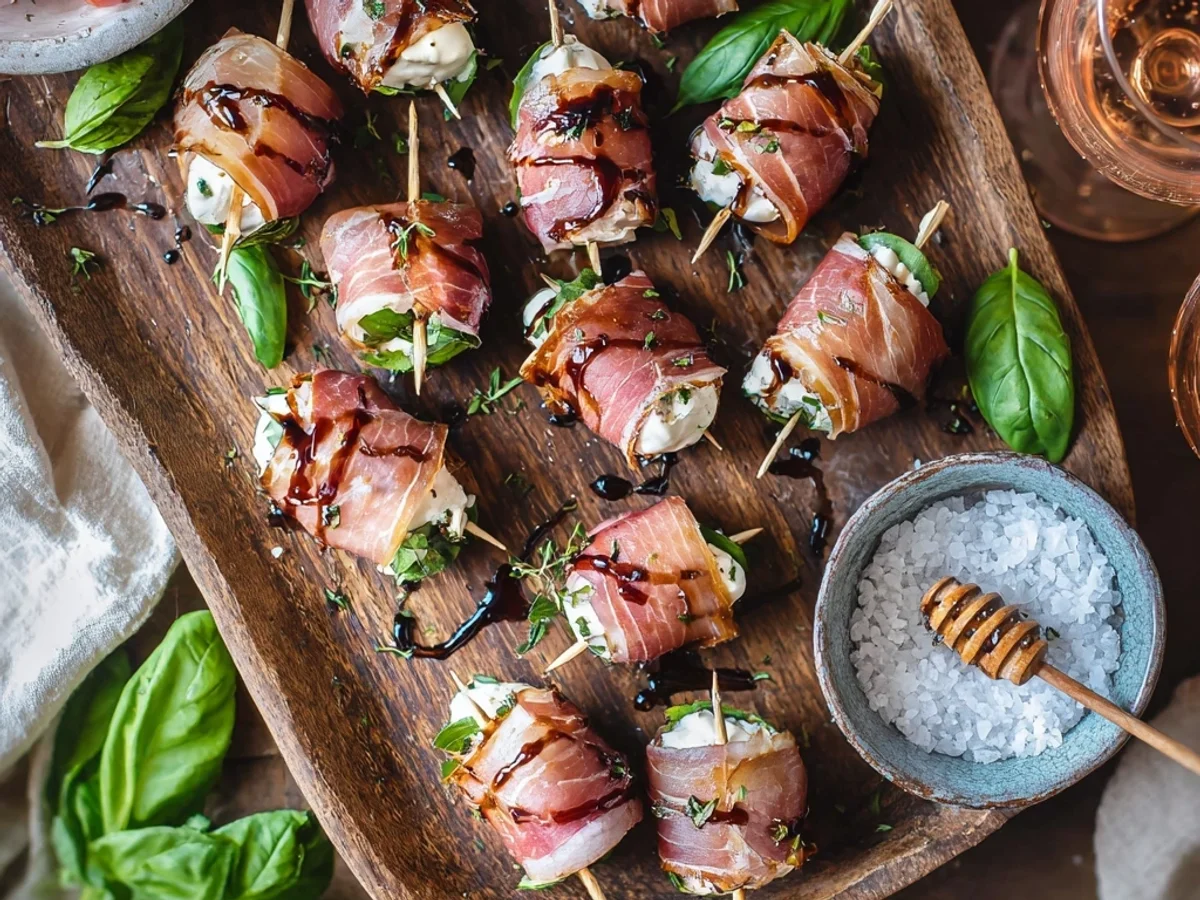 Quick Prosciutto Wrapped Mozzarella Appetizer - Image 2