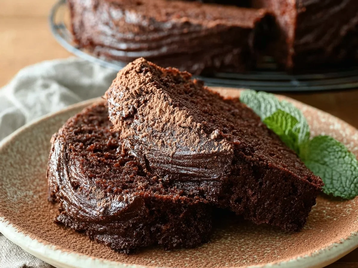 Rich Chocolate Zucchini Cake: A Moist, Decadent Treat - Image 1