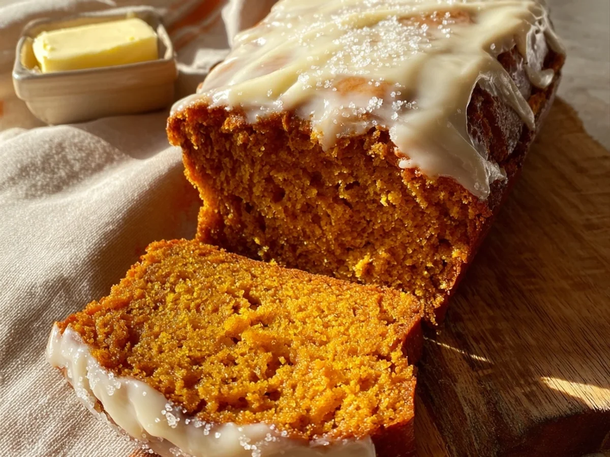 Rich Frosted Pumpkin Bread for Fall Mornings - Image 1