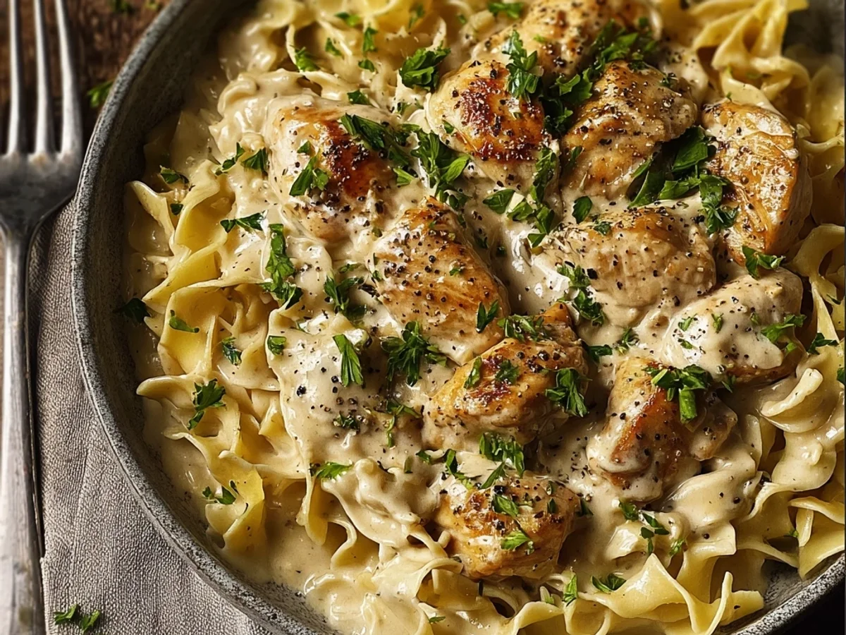 Rich Garlic Butter Chicken Noodles for Quick Dinners - Image 1