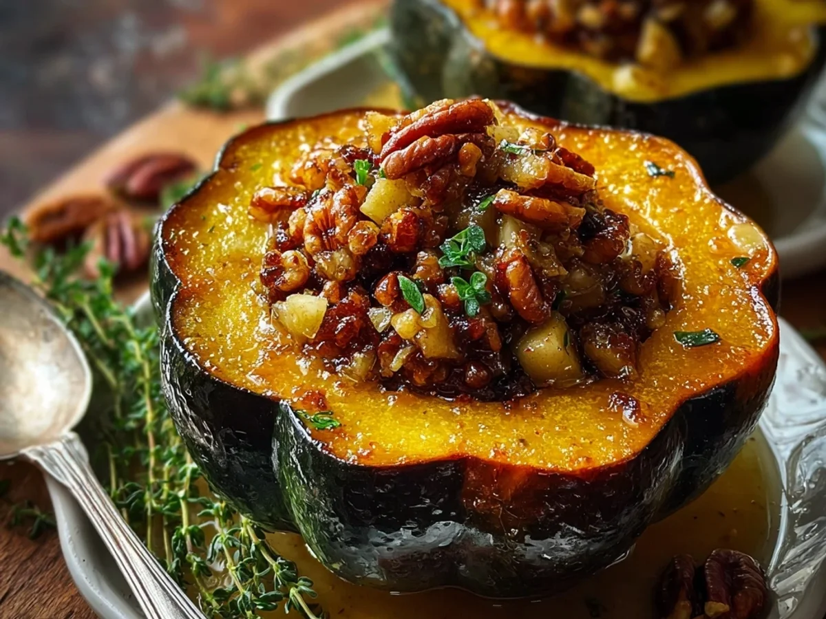 Roasted Apple Stuffed Acorn Squash: A Sweet & Savory Delight - Image 1