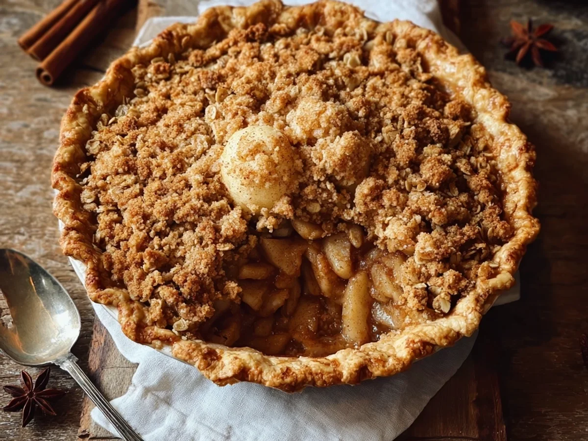 Rustic Apple Crisp Pie: Easy Fall Dessert - Image 1