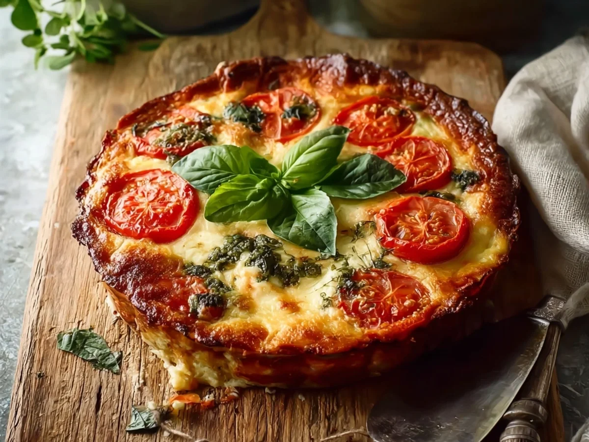 Rustic Crustless Southern Tomato Pie - Image 1