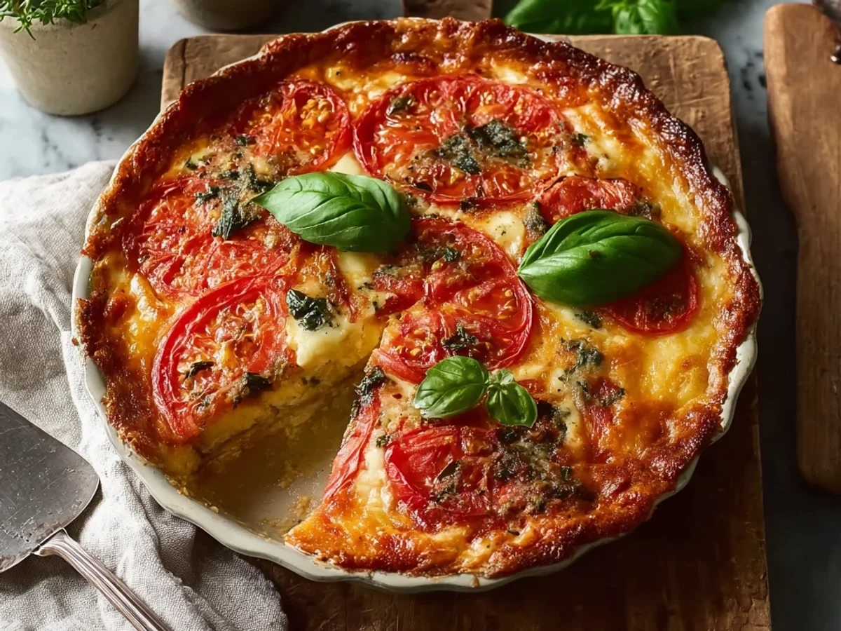 Rustic Crustless Southern Tomato Pie - Image 2