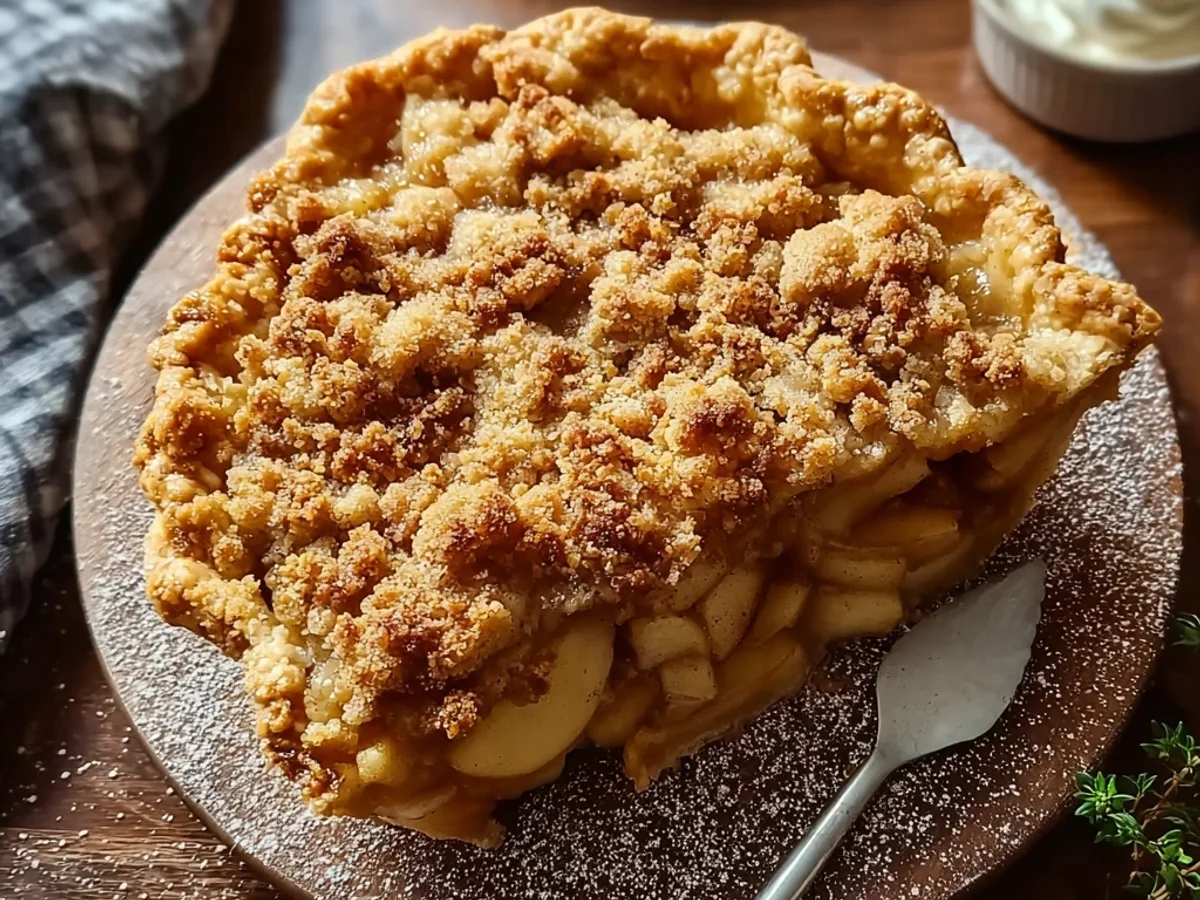 Rustic Homemade Dutch Apple Pie Recipe - Image 1