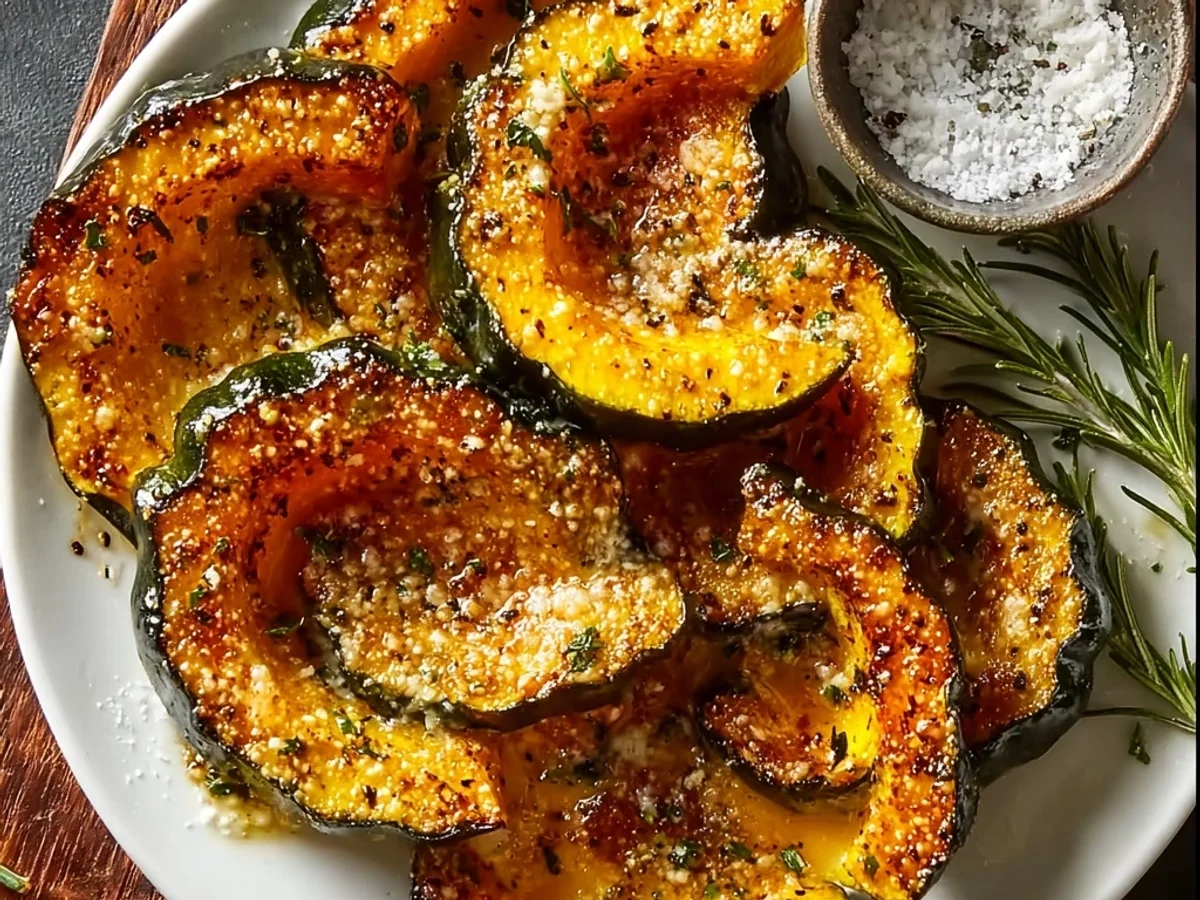 Rustic Parmesan Herb Roasted Acorn Squash Slices - Image 2