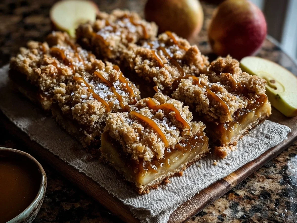 Rustic Salted Caramel Apple Crumble Bars Recipe - Image 2