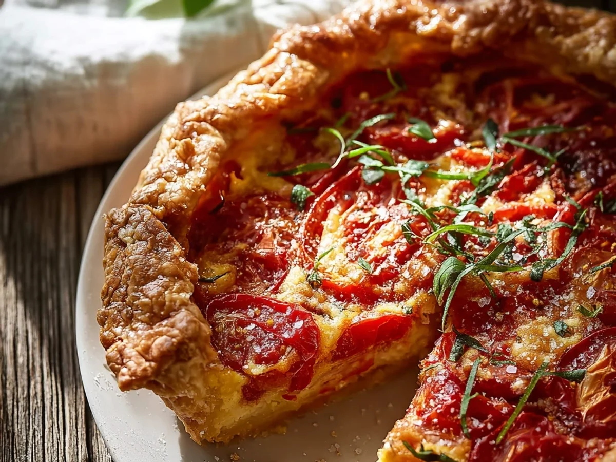 Rustic Tomato Pie: A Savory Summer Delight - Image 1