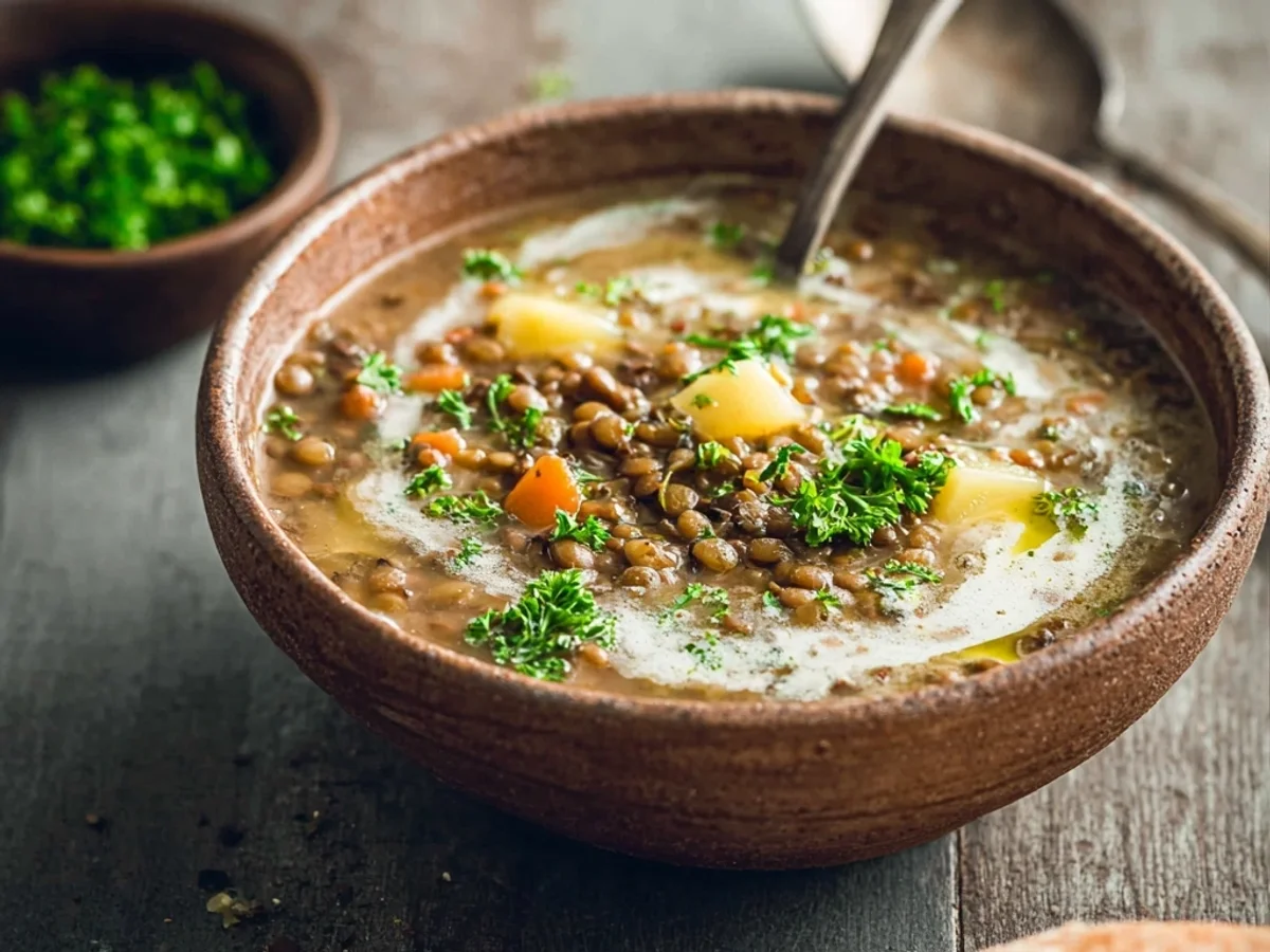 Rustic Vegetarian Lentil Soup: A Heartwarming Bowl - Image 2
