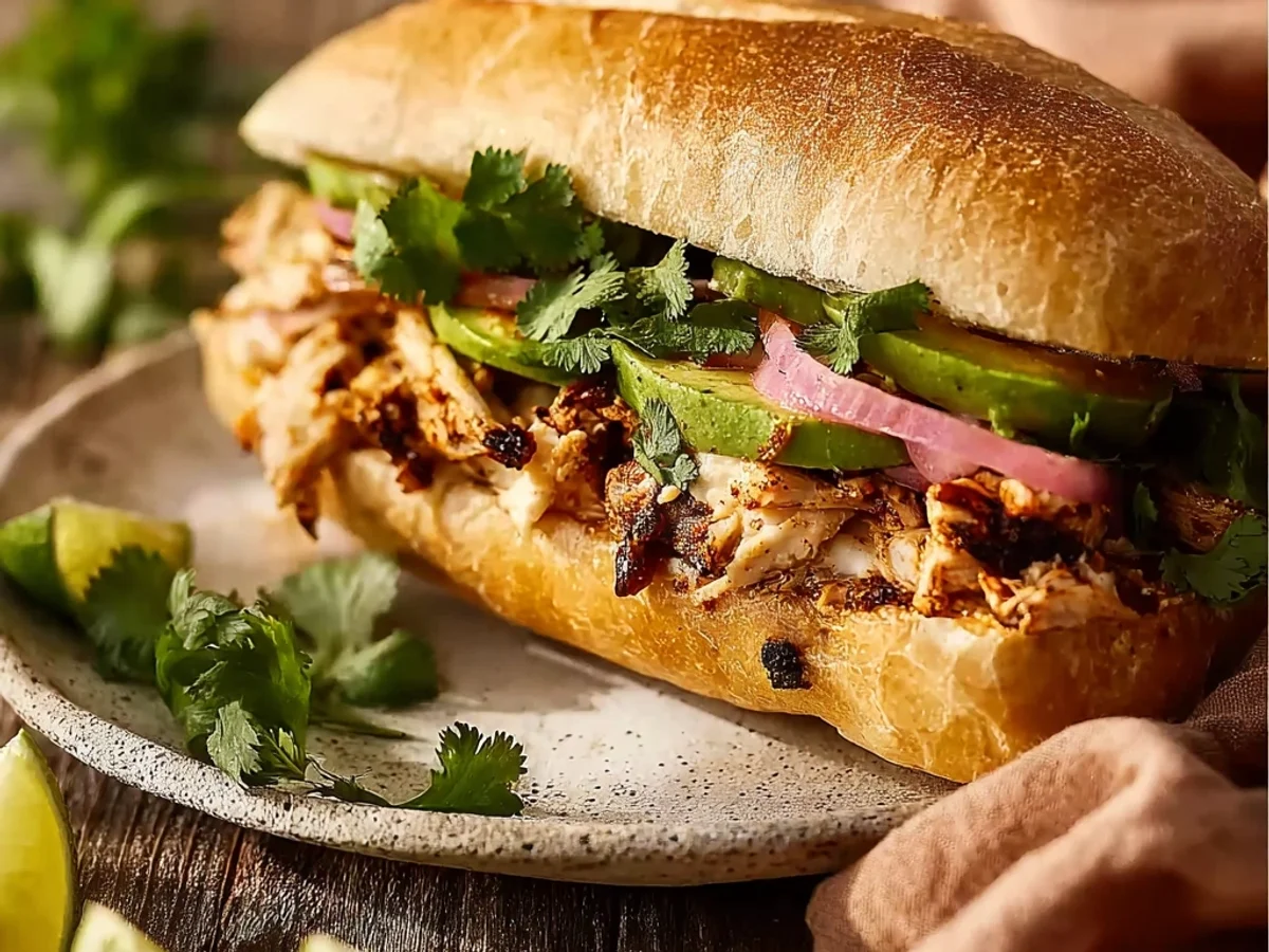 Savory Chicken Torta Sandwich: My Hearty Family Favorite - Image 1