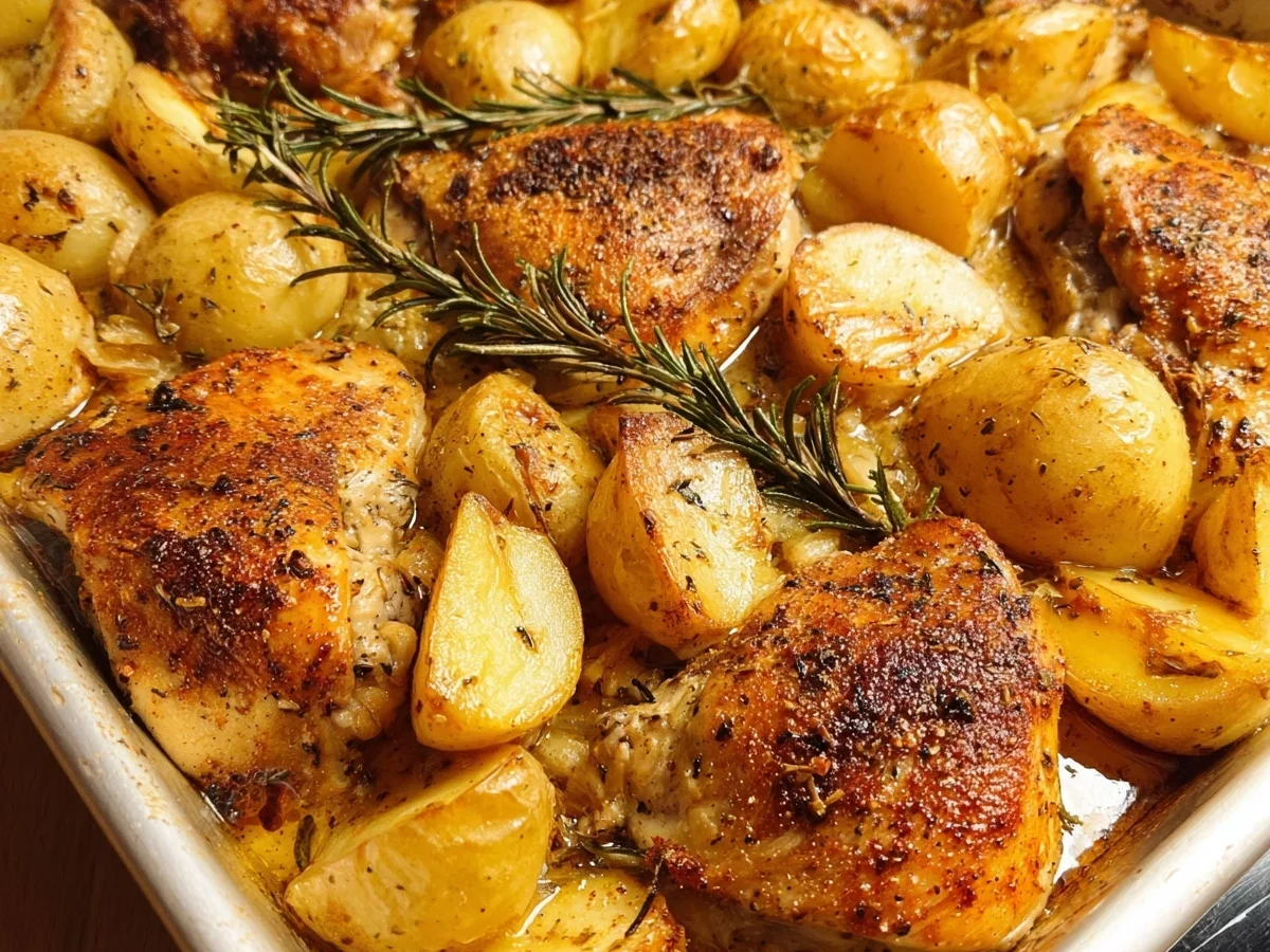 Sheet Pan Chicken & Potatoes: Easy Weeknight Meal - Image 1