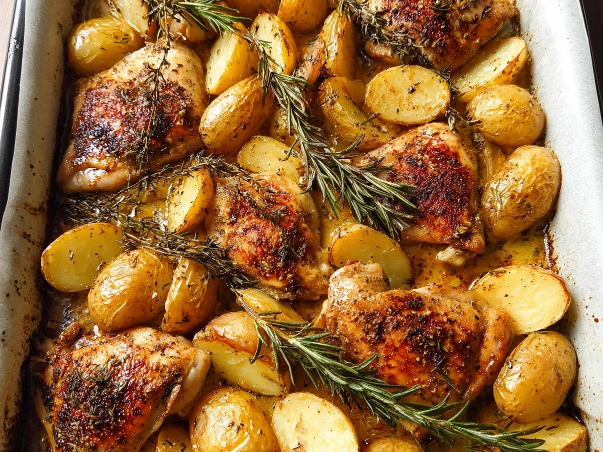 Sheet Pan Chicken & Potatoes: Easy Weeknight Meal - Image 2