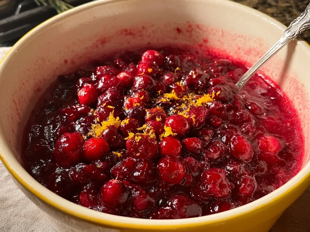 Simple Tangy Homemade Cranberry Sauce Recipe - Image 1