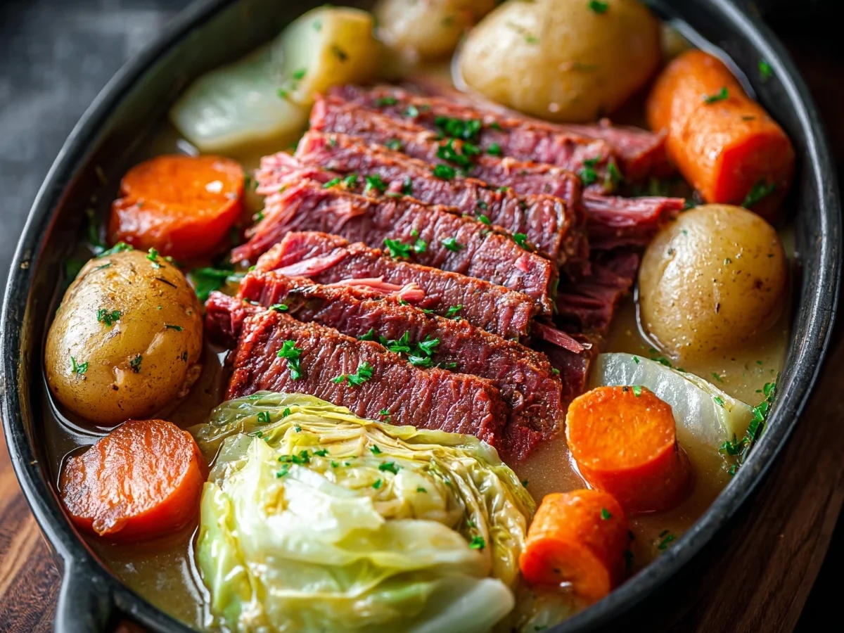 Slow Cooker Corned Beef & Cabbage: Easy Recipe - Image 1