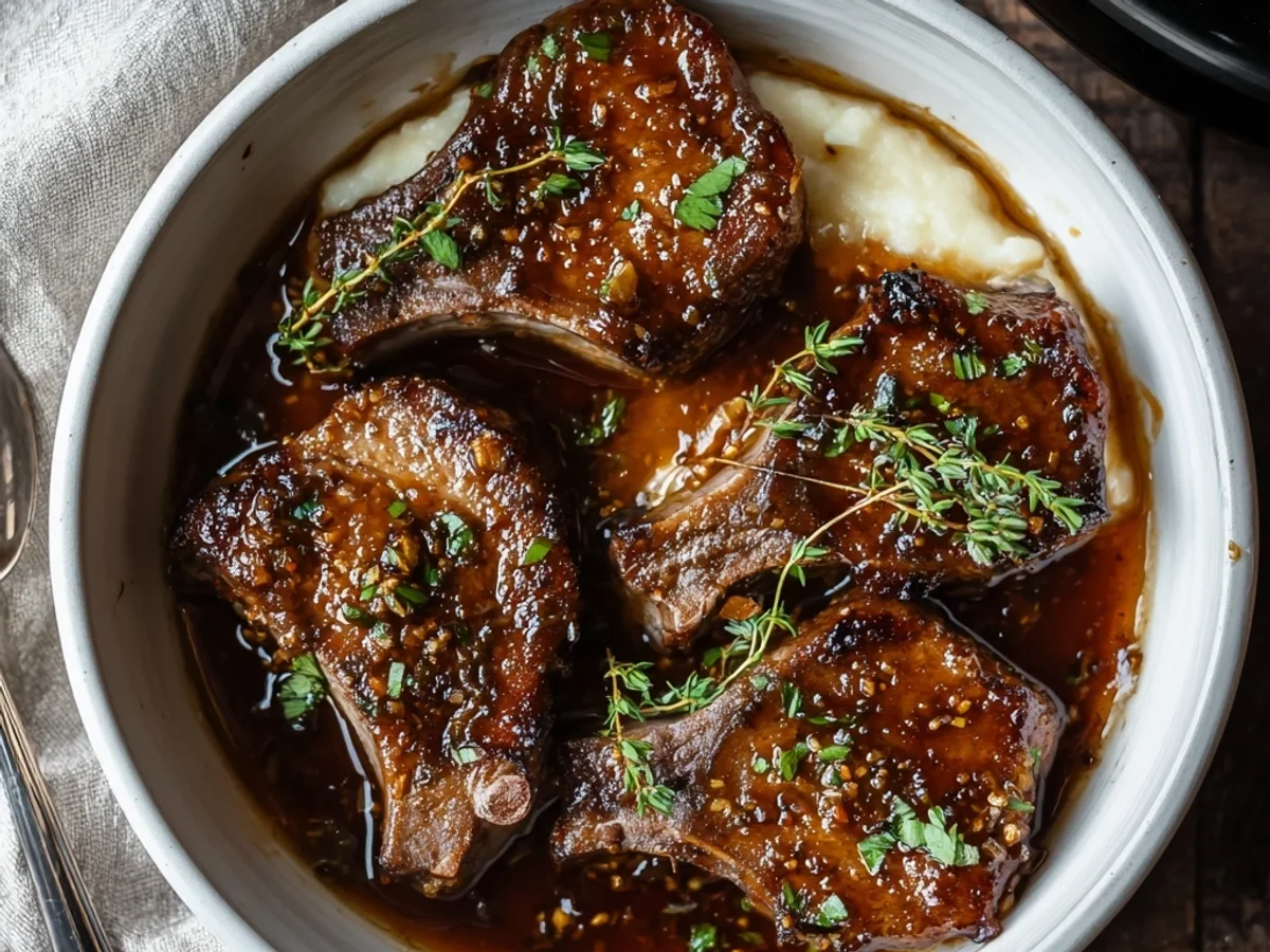 Slow Cooker Honey Garlic Lamb Chops: So Tender! - Image 2