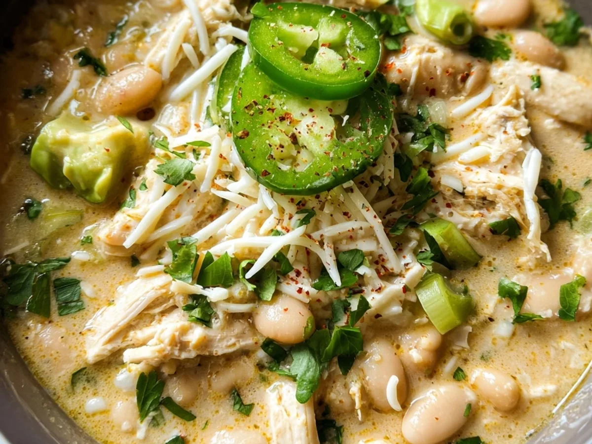 Slow Cooker White Chicken Chili Recipe - Image 1