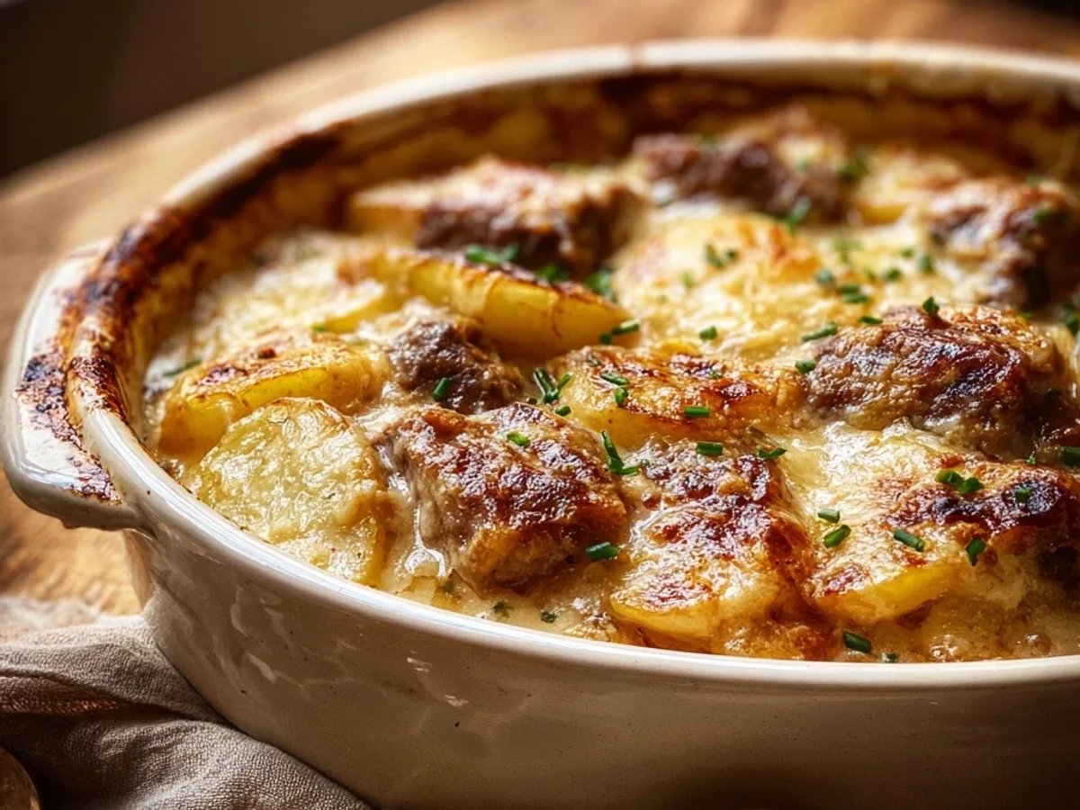 Smothered Lamb Chop Scalloped Potato Casserole - Image 1