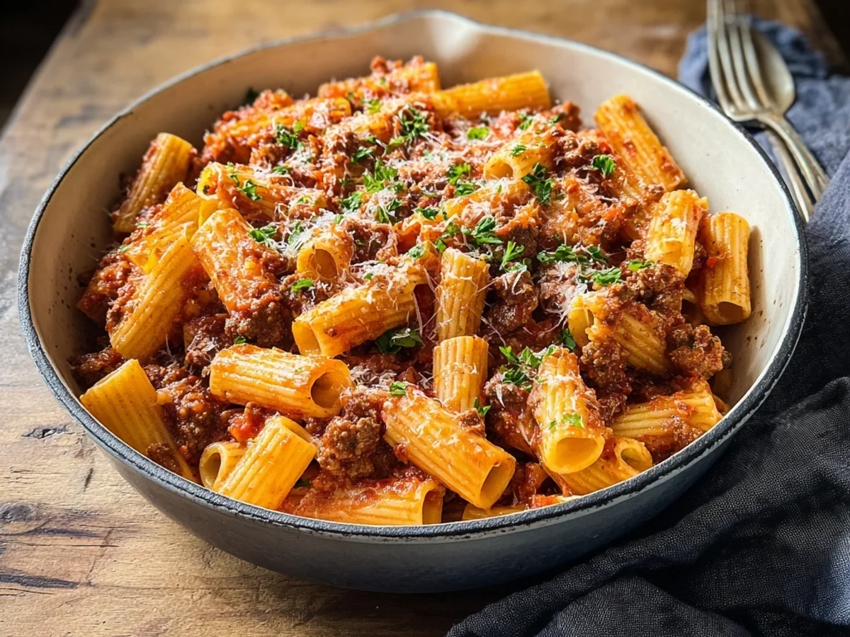 Spicy Beef Sausage Rigatoni Recipe: Hearty Pasta Night - Image 2