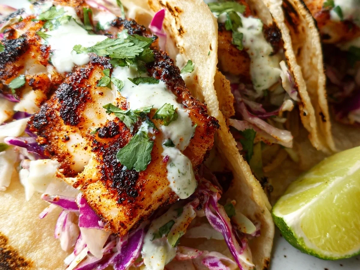 Spicy Blackened Fish Tacos Recipe - Image 2