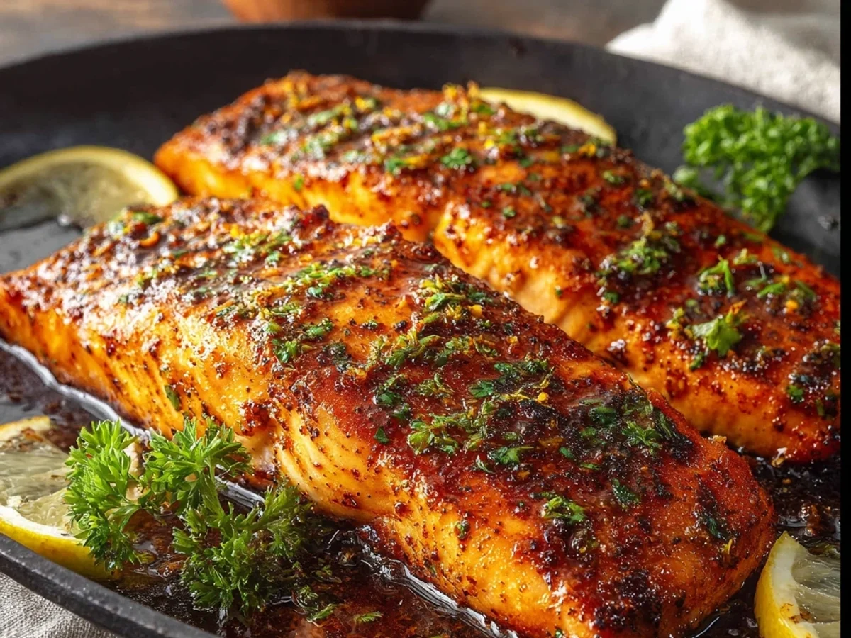 Spicy-Sweet Cajun Honey Butter Salmon Recipe - Image 2