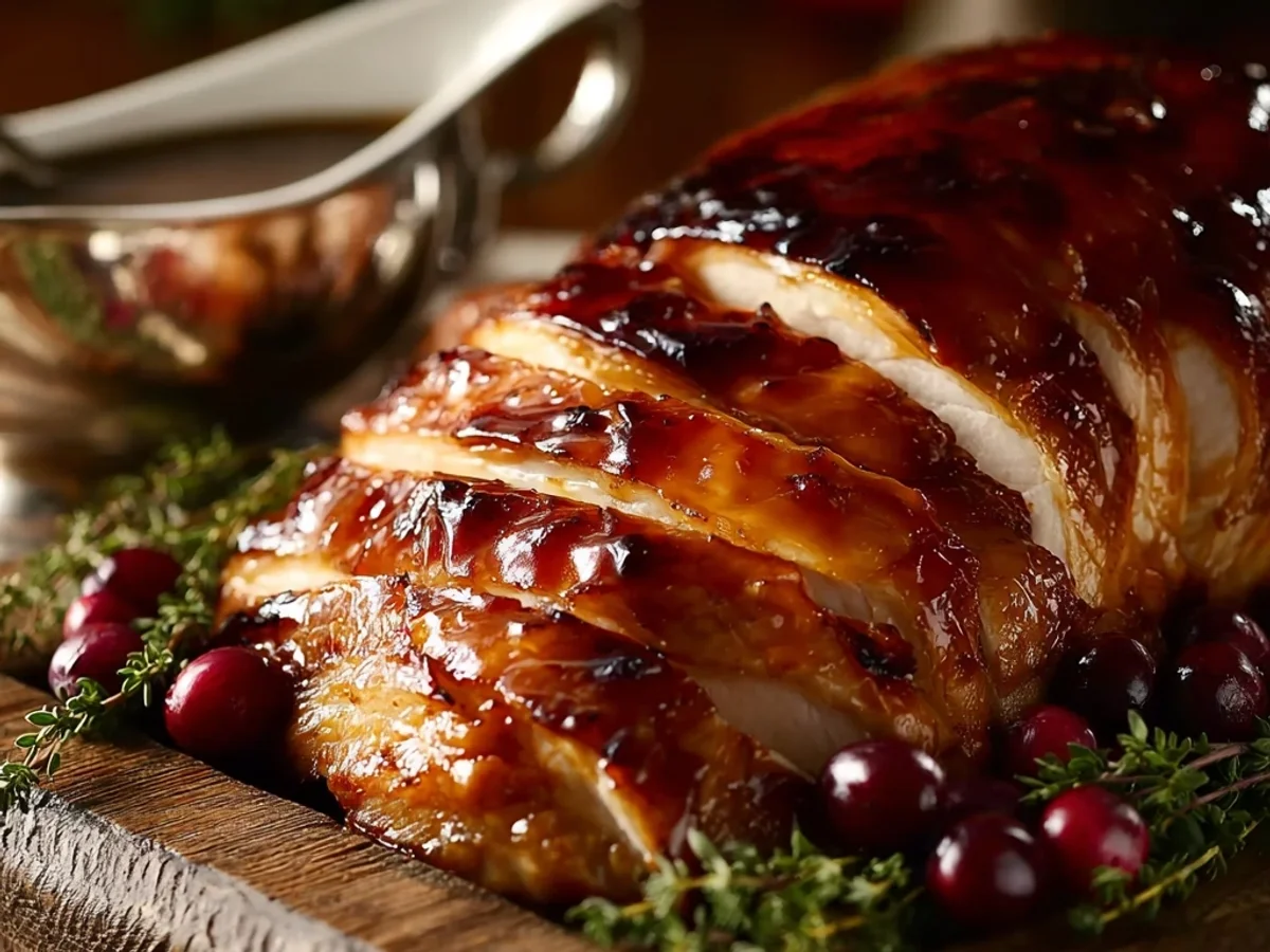 Tangy Apple Cider Glazed Turkey Breast - Image 1