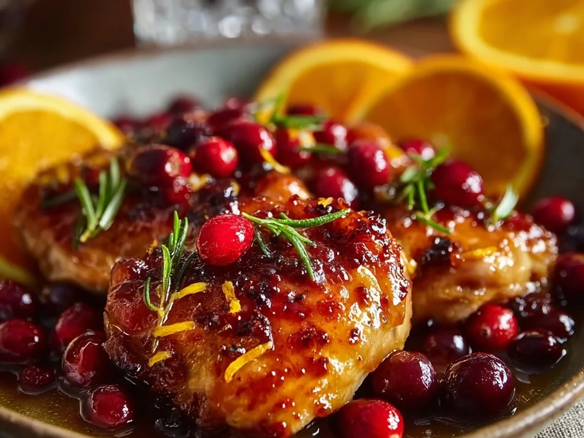 Tangy Cranberry Orange Chicken: A Family Favorite Dinner - Image 1