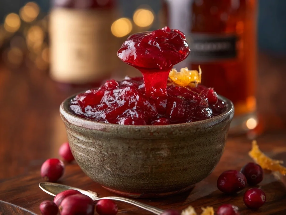 Tangy Honey Cranberry Sauce with Bourbon - Image 2