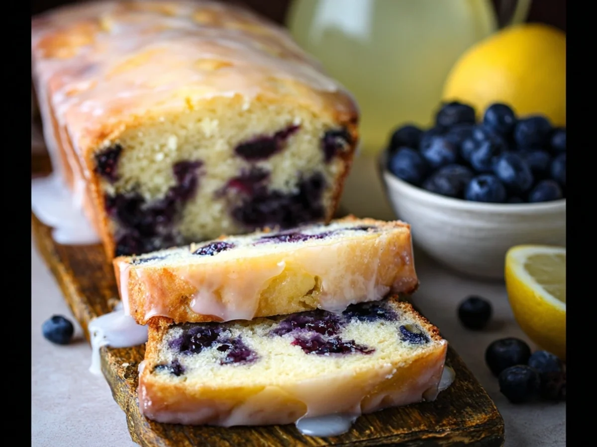 Tangy Lemon Blueberry Bread Loaf Recipe - Image 2