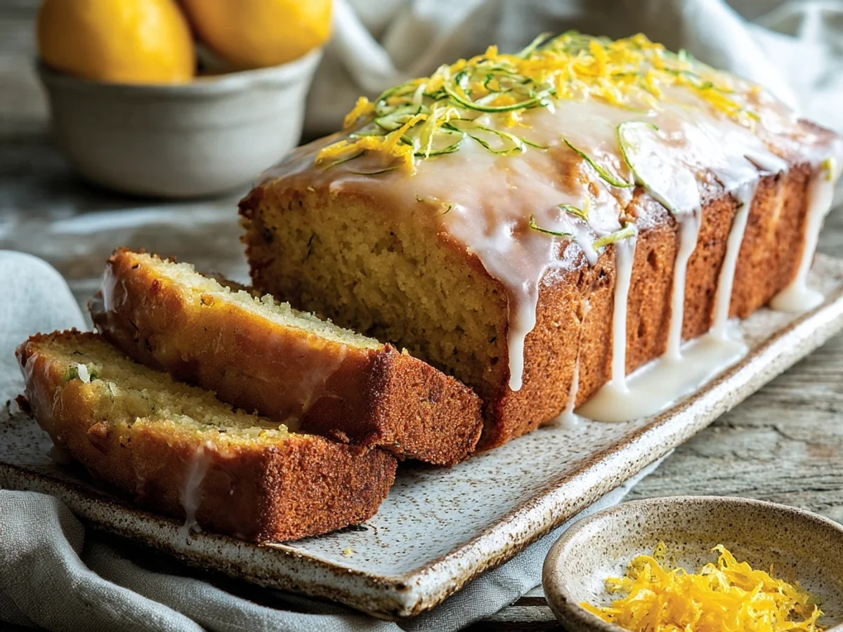 Tangy Lemon Zucchini Loaf: Easy Baking Recipe - Image 2