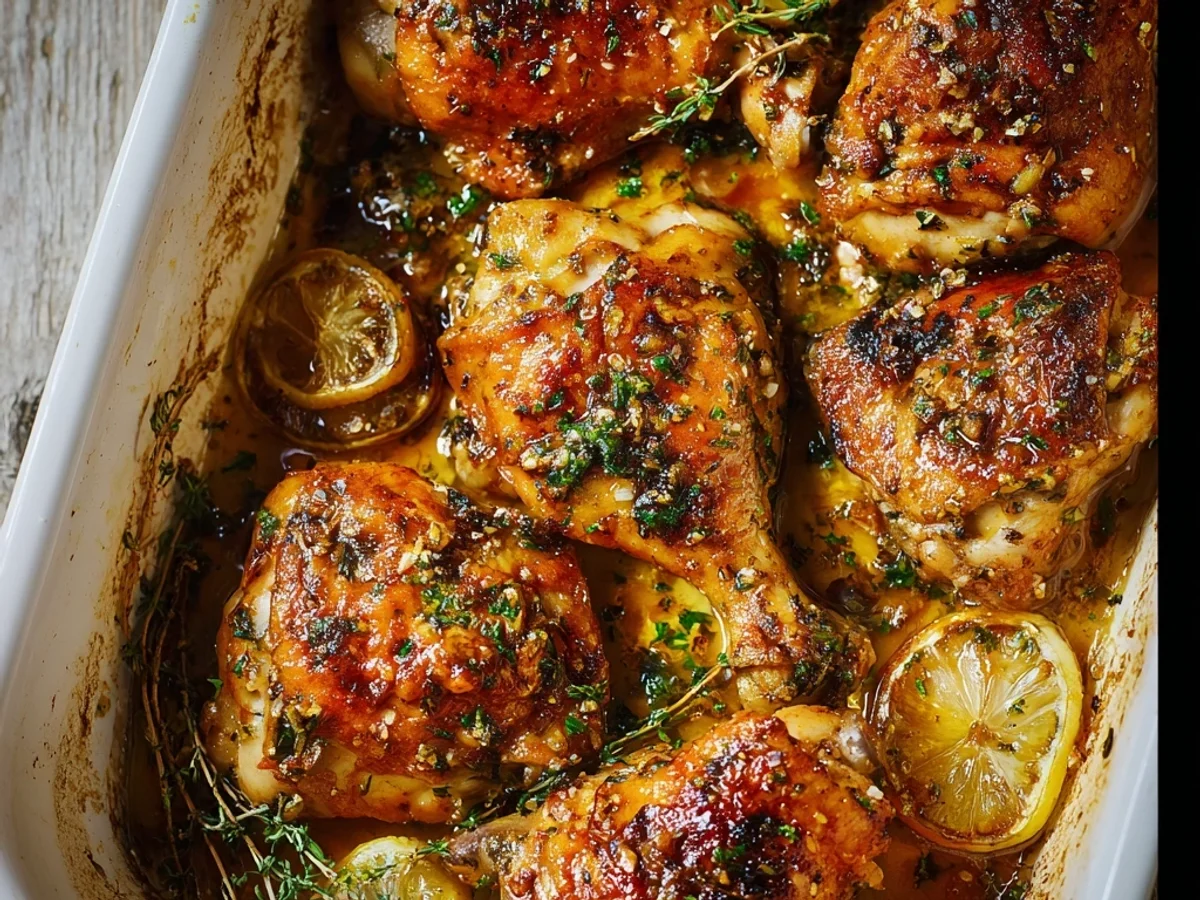 Tender Baked Lemon Butter Chicken with Garlic & Herbs - Image 2