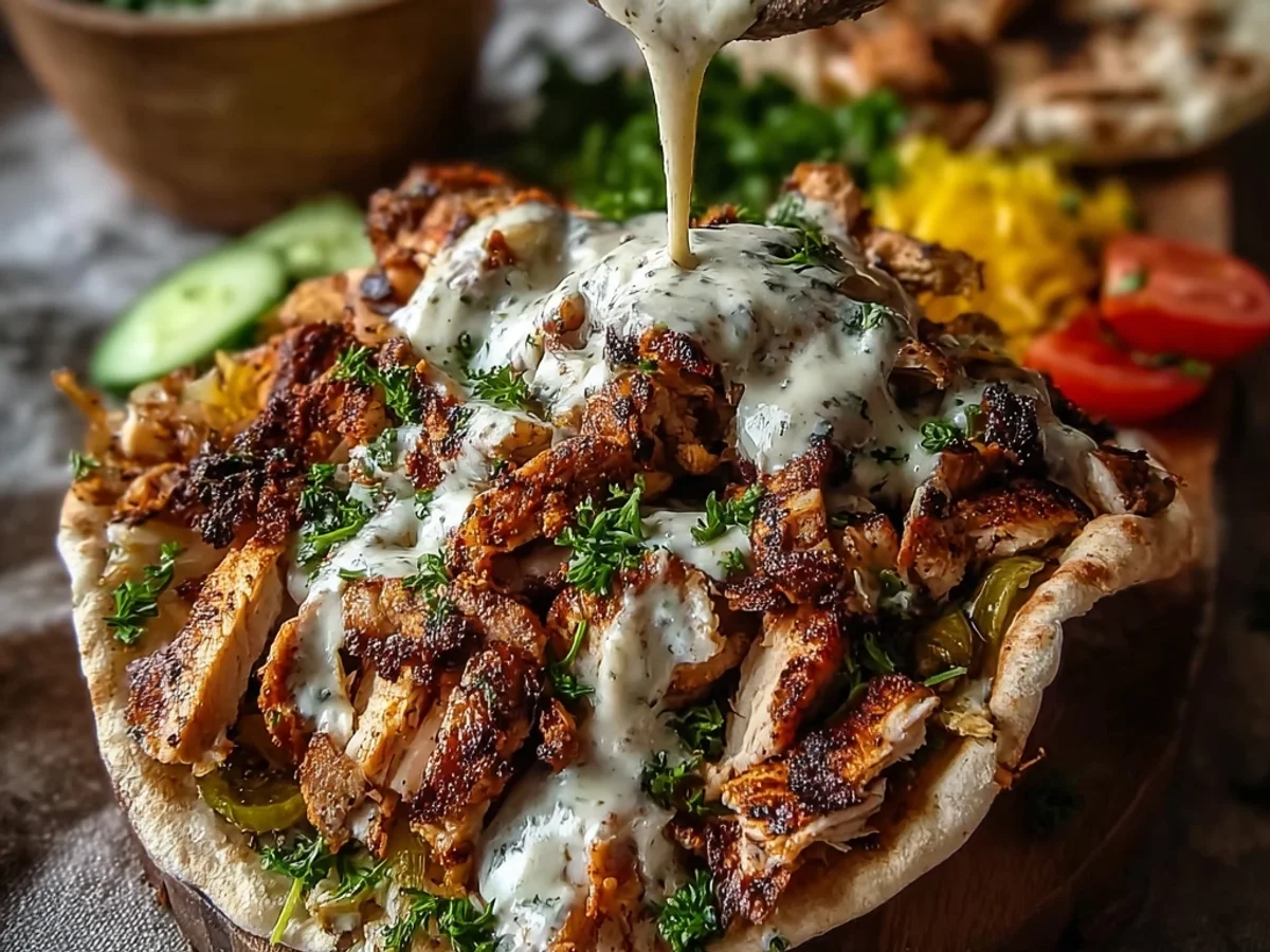 Tender Chicken Shawarma with Creamy Garlic Sauce - Image 2