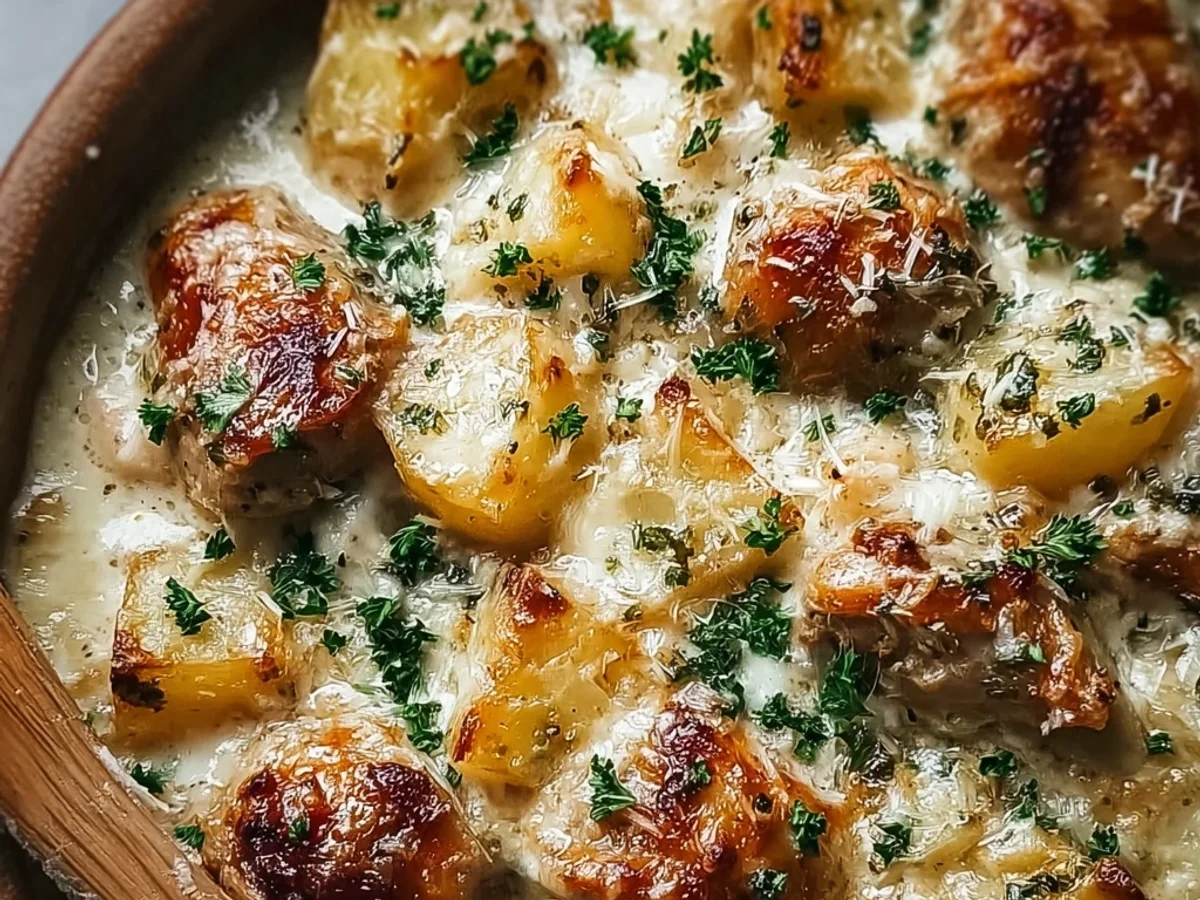 Tender Garlic Parm Crockpot Chicken & Potatoes - Image 1