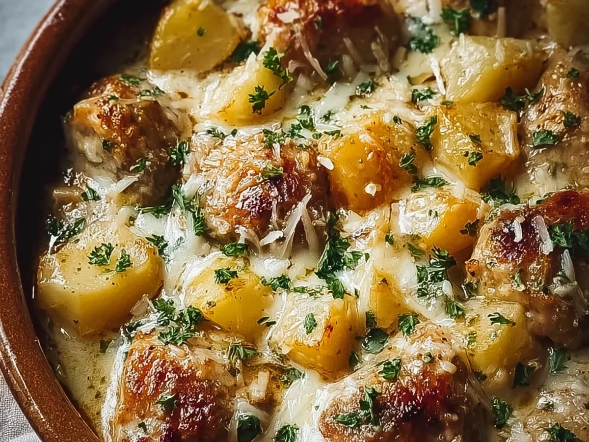Tender Garlic Parm Crockpot Chicken & Potatoes - Image 2