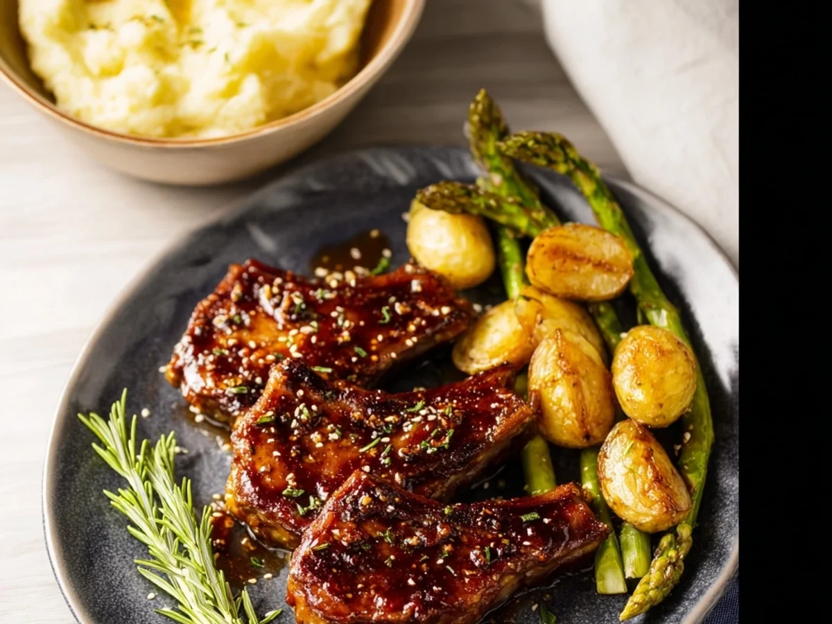Tender Honey Garlic Lamb Chops: A Weeknight Treat - Image 1
