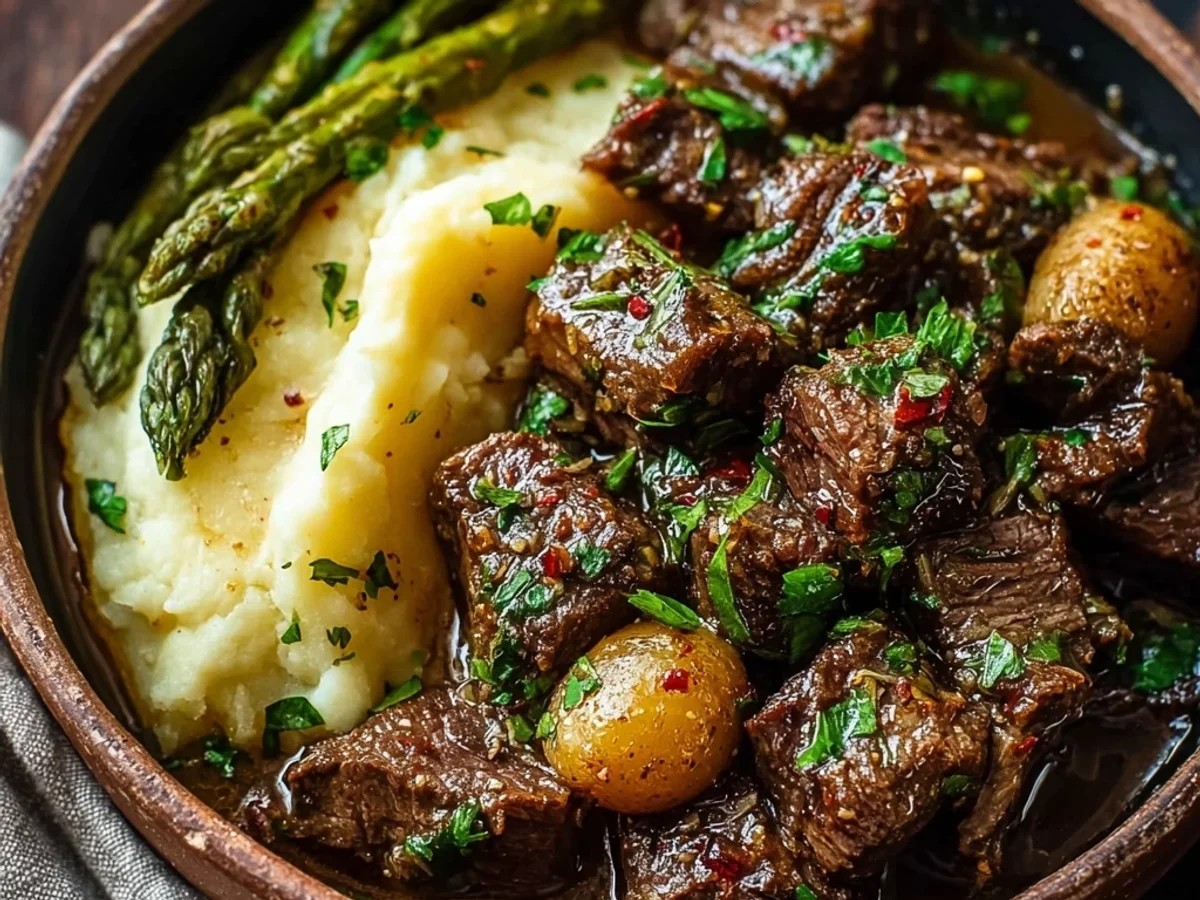 Tender Slow Cooker Garlic Butter Beef Dinner - Image 2