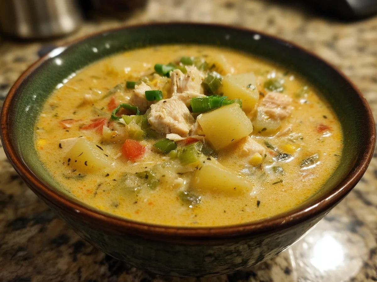 Tex-Mex Creamy Salsa Potato Soup with Chicken - Image 2