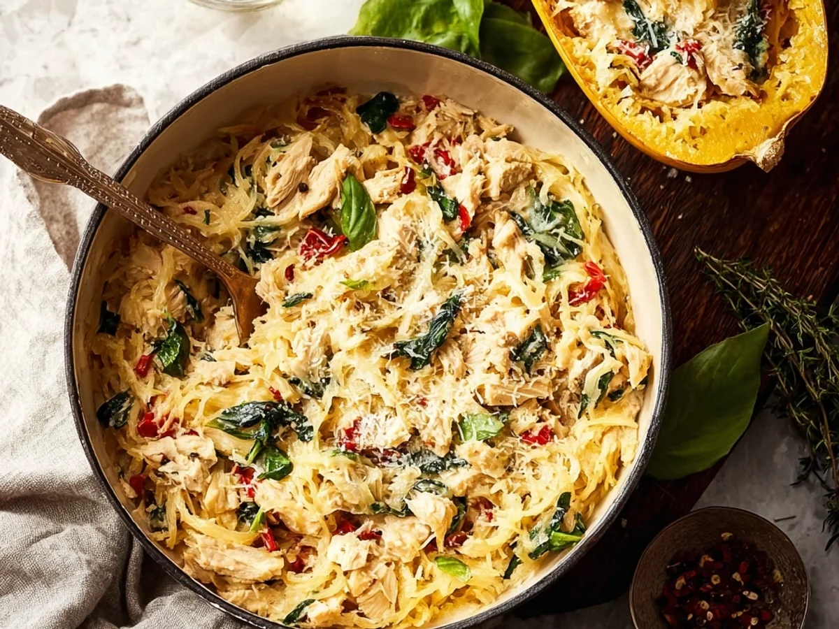 Tuscan Chicken Spaghetti Squash: Creamy, Rustic Comfort - Image 2