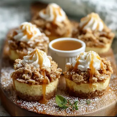Apple Crisp Mini Cheesecakes: Sweet Autumn Bites