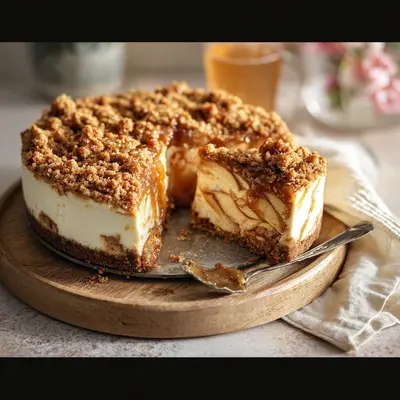 Apple Crumble Cheesecake: Creamy, Crunchy Autumn Bliss