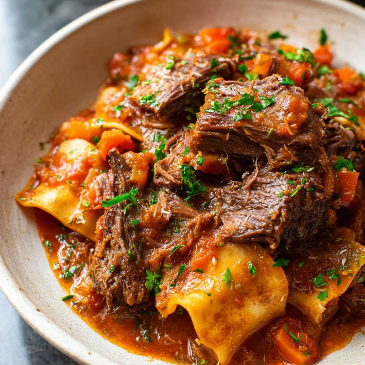 Beef Short Rib Ragu: Hearty Italian Classic