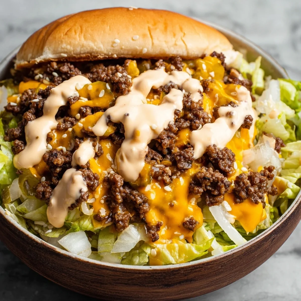 Big Mac Salad: Classic Burger Flavors in a Bowl