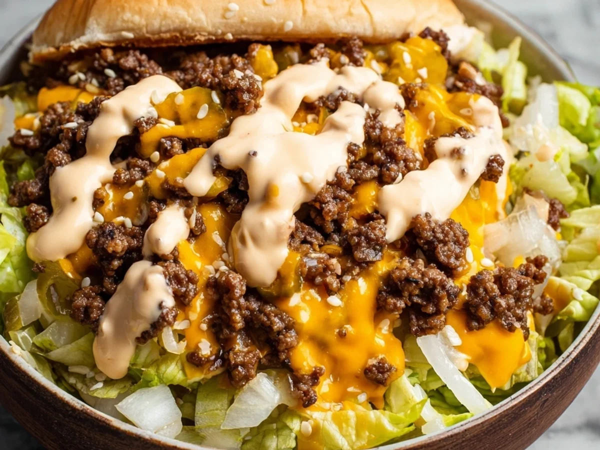 Big Mac Salad: Classic Burger Flavors in a Bowl - Featured Image