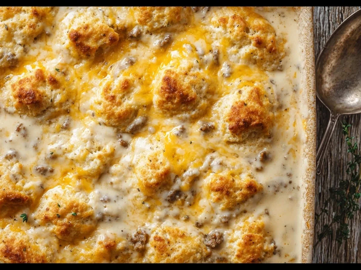 Biscuits and Gravy Casserole: Hearty Brunch Bake - Featured Image