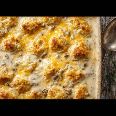 Biscuits and Gravy Casserole: Hearty Brunch Bake