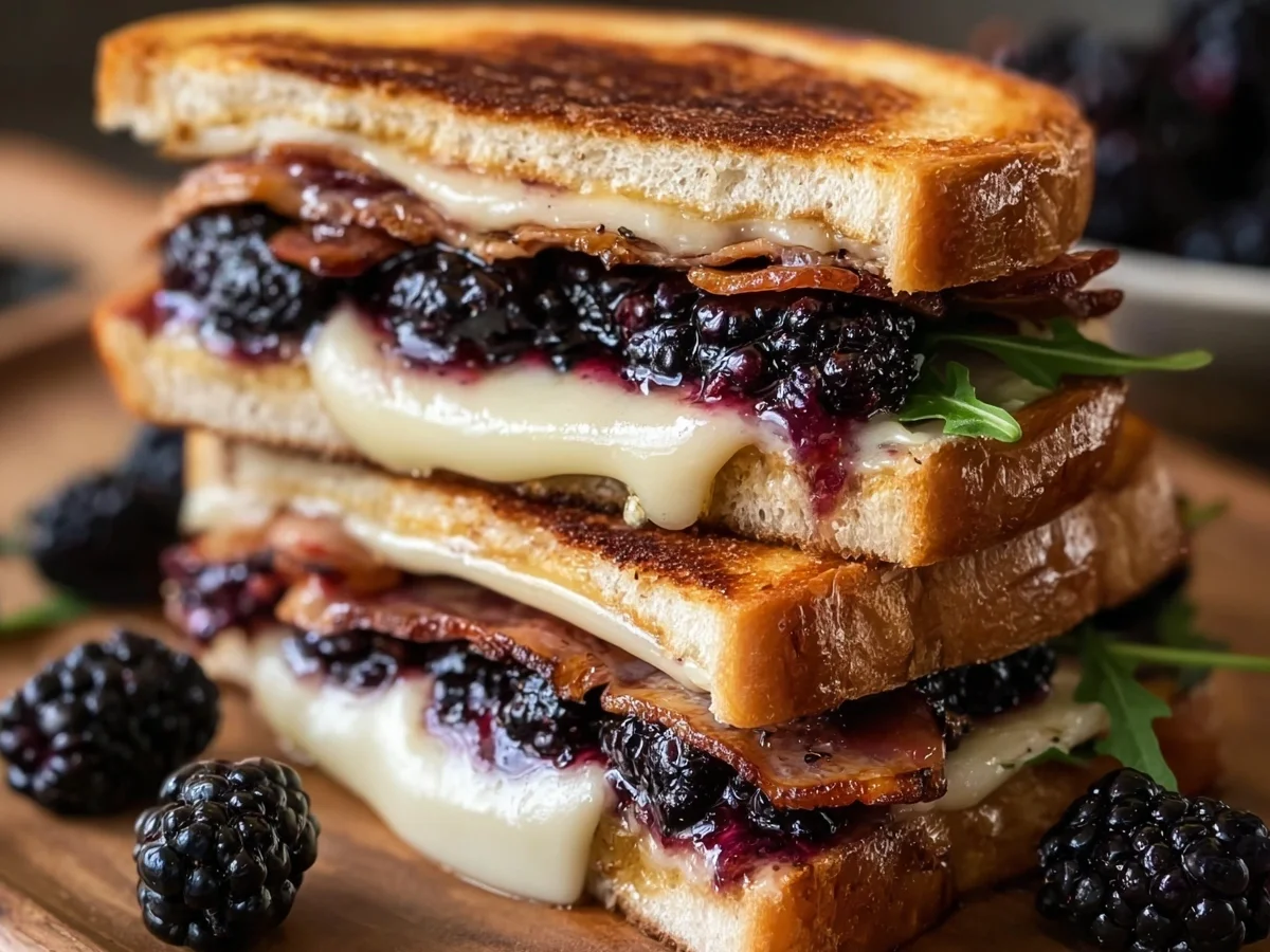Blackberry Brie Turkey Bacon Sandwiches: Sweet & Savory - Featured Image