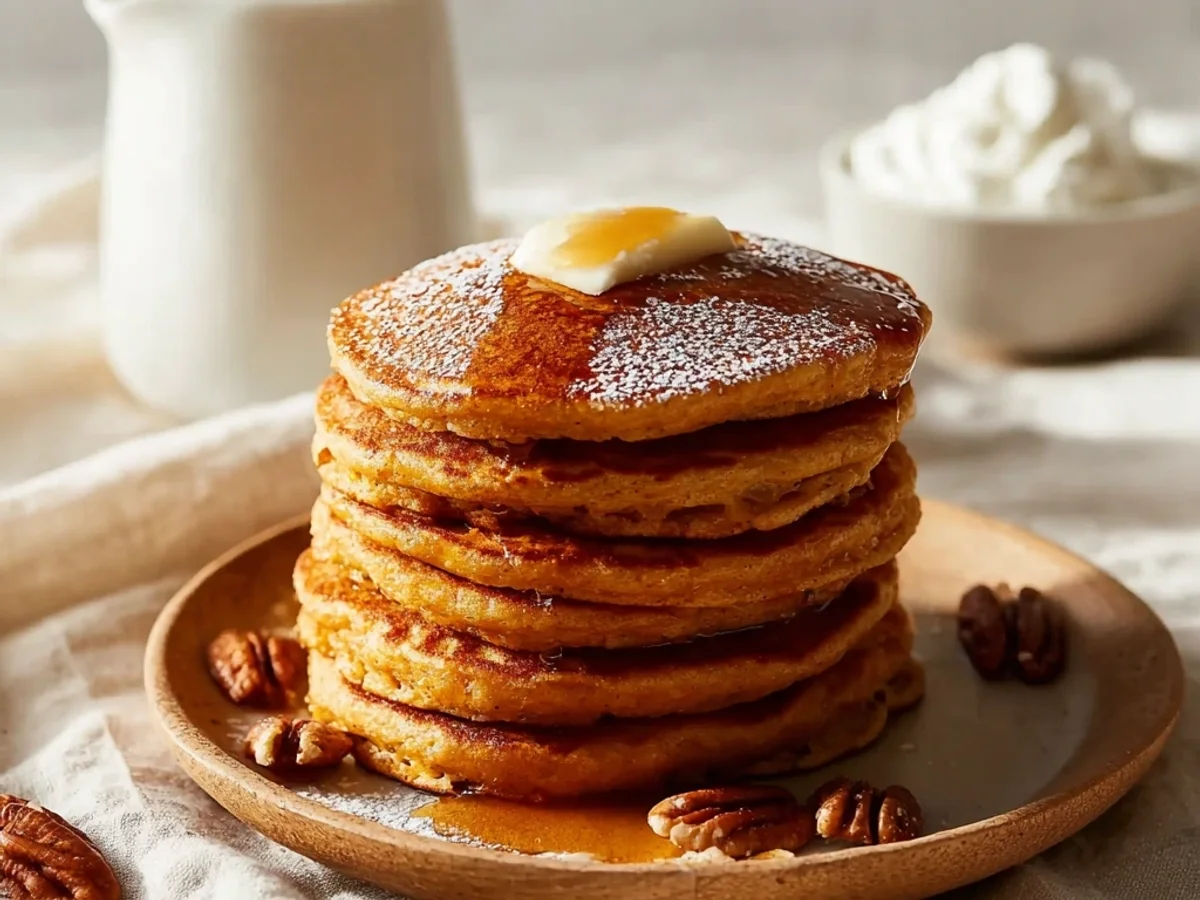 Blender Oatmeal Pumpkin Pancakes: Fluffy Fall Mornings - Featured Image