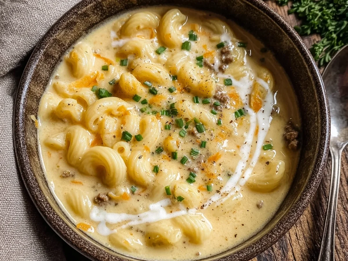 Cheeseburger Macaroni Soup: Easy Weeknight Comfort - Featured Image