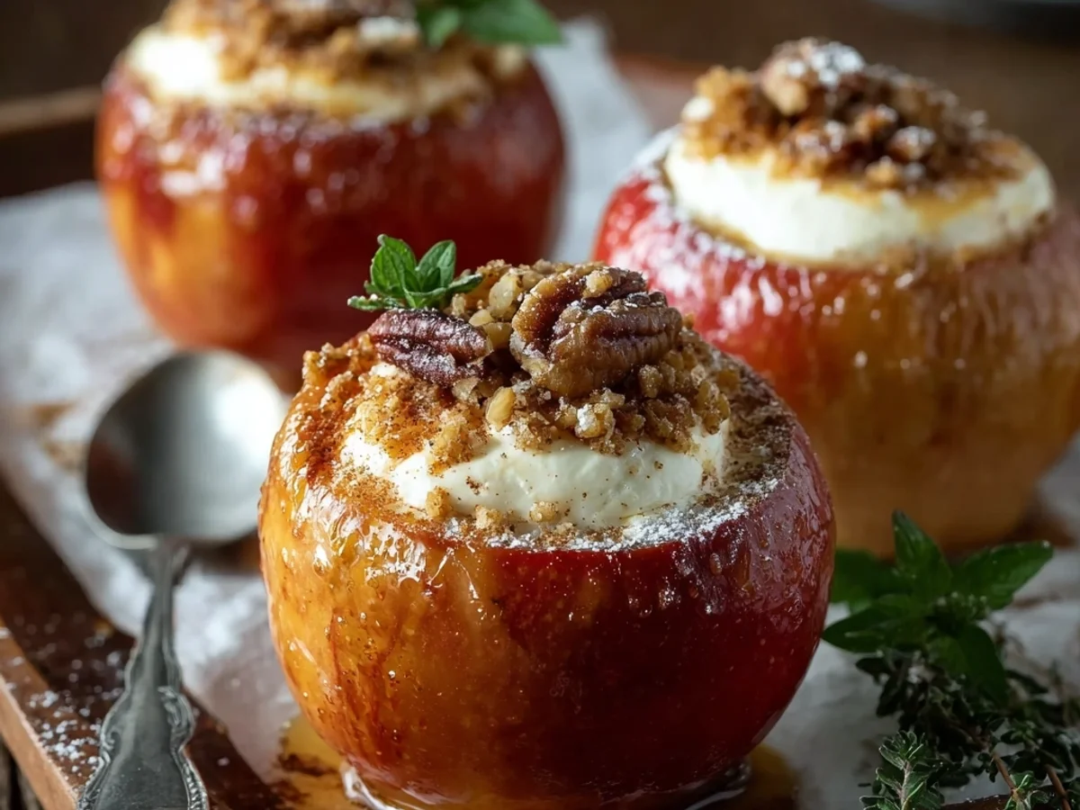 Cheesecake Stuffed Baked Apples: A Sweet Treat - Featured Image