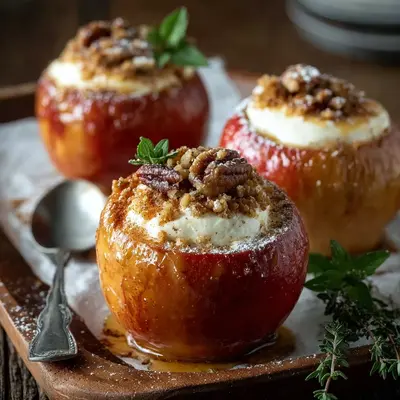 Cheesecake Stuffed Baked Apples: A Sweet Treat